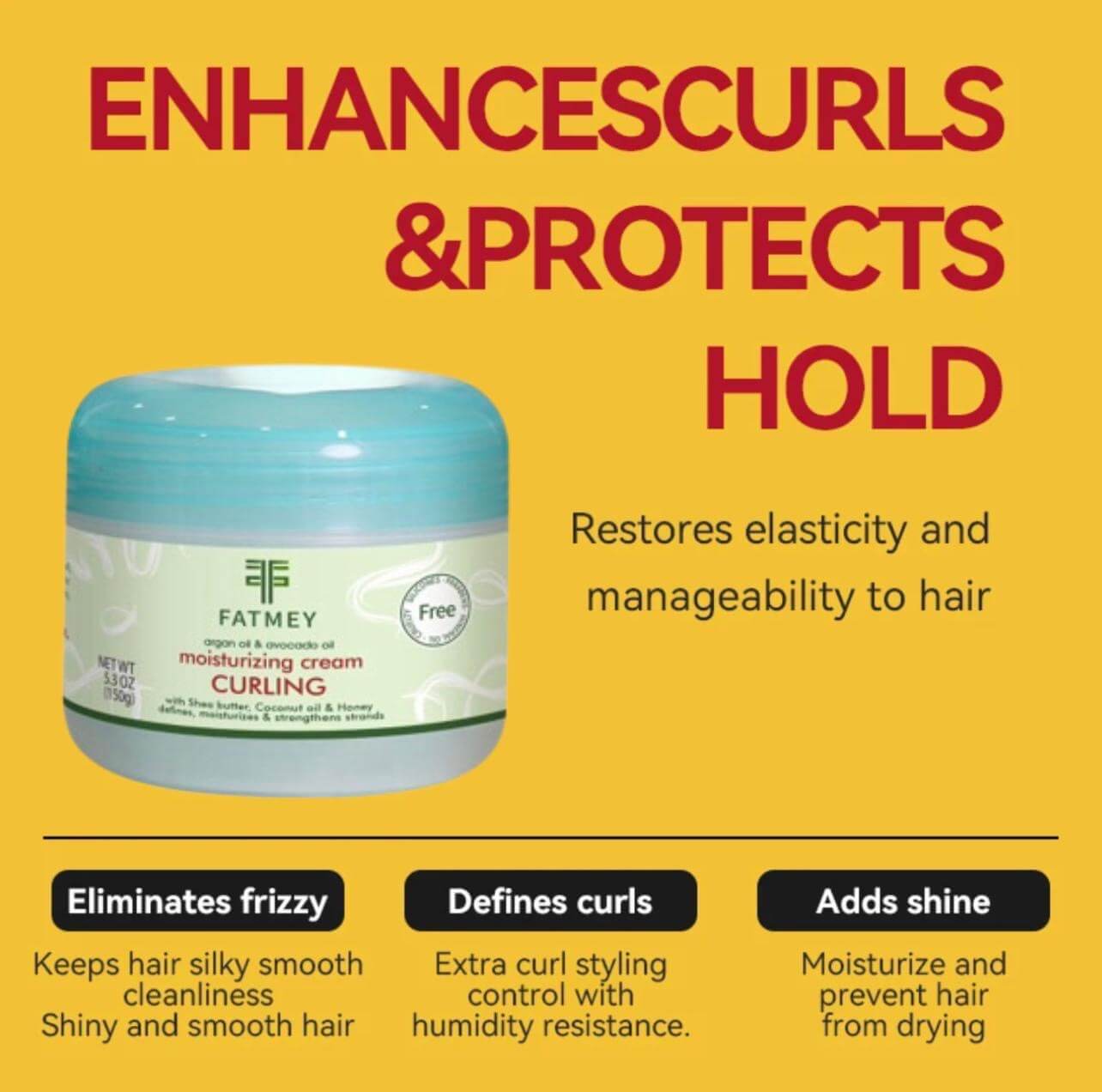 100% Natural Moisturizing Curl Cream